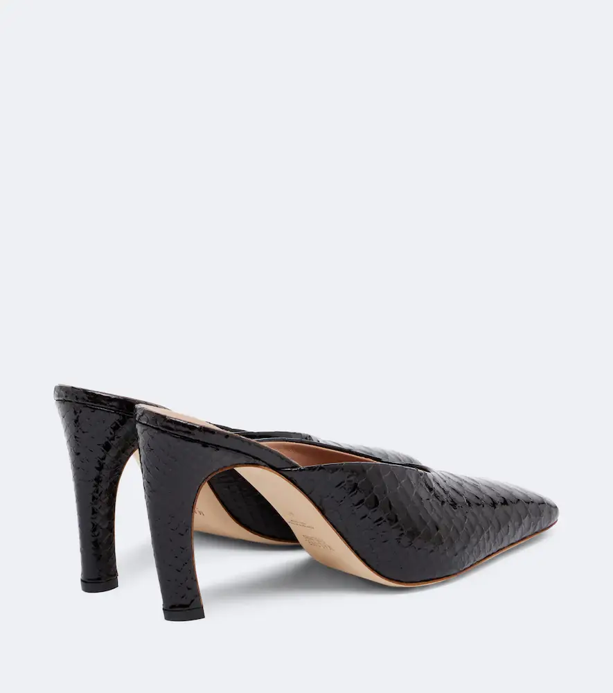 Malone Souliers Rowe croc-effect patent leather mules | Thumbnail 4 Malone Souliers Rowe croc-effect patent leather mules | Thumbnail 4