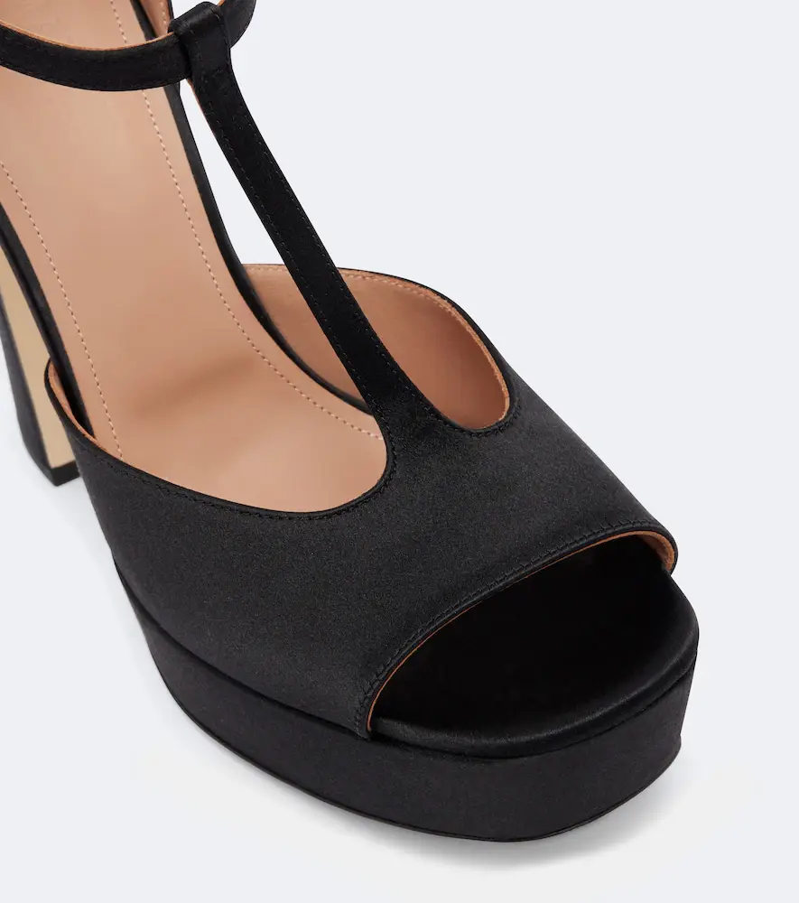 Malone Souliers Nomi embellished satin platform sandals | Thumbnail 2