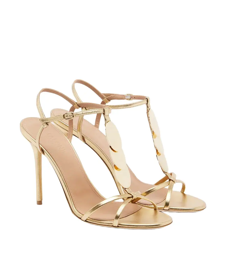Malone Souliers Kali embellished metallic leather sandals | Image 1 Malone Souliers Kali embellished metallic leather sandals | Image 1