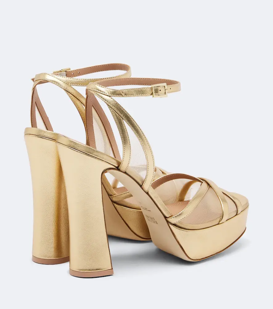 Malone Souliers Sylvie leather and mesh platform sandals | Thumbnail 4 Malone Souliers Sylvie leather and mesh platform sandals | Thumbnail 4