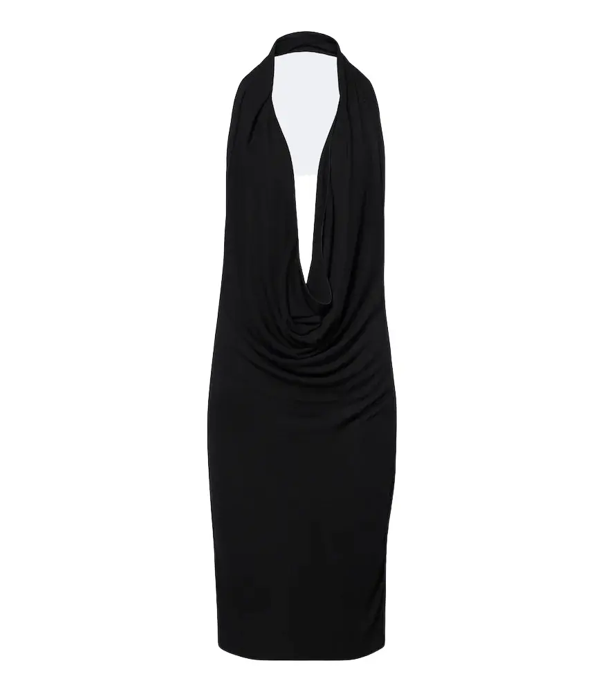 Gucci Draped halterneck crêpe jersey minidress | Image 1 Gucci Draped halterneck crêpe jersey minidress | Image 1