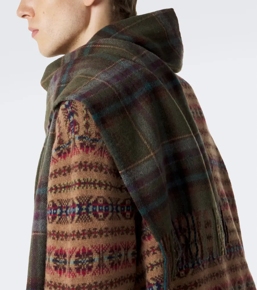 Polo Ralph Lauren Checked fringed wool scarf | Thumbnail 3 Polo Ralph Lauren Checked fringed wool scarf | Thumbnail 3