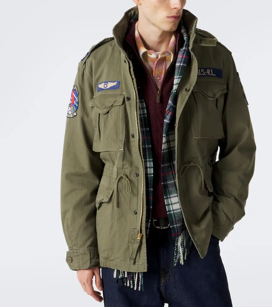 Polo Ralph Lauren Checked fringed wool scarf | Thumbnail 2