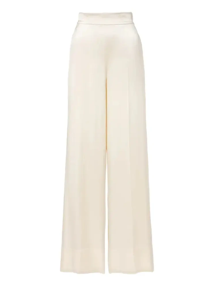 Dijon silk satin wide-leg pants Dijon silk satin wide-leg pants