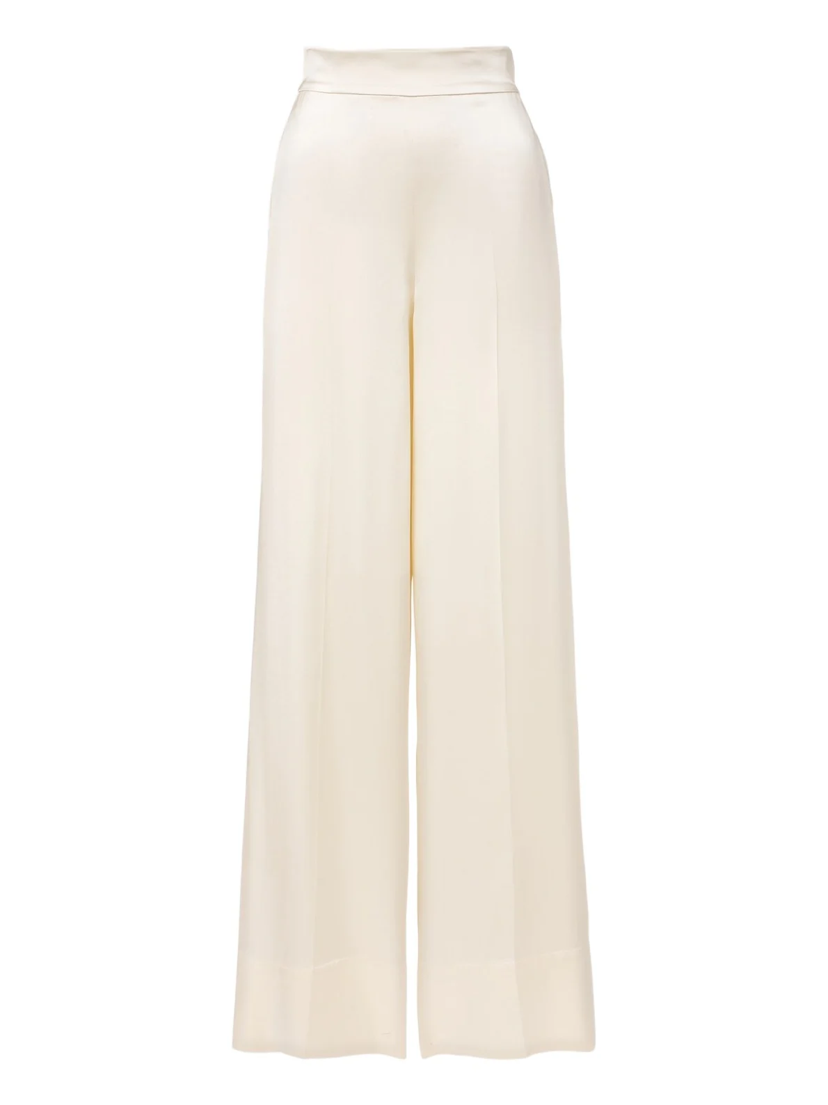 Dijon silk satin wide-leg pants