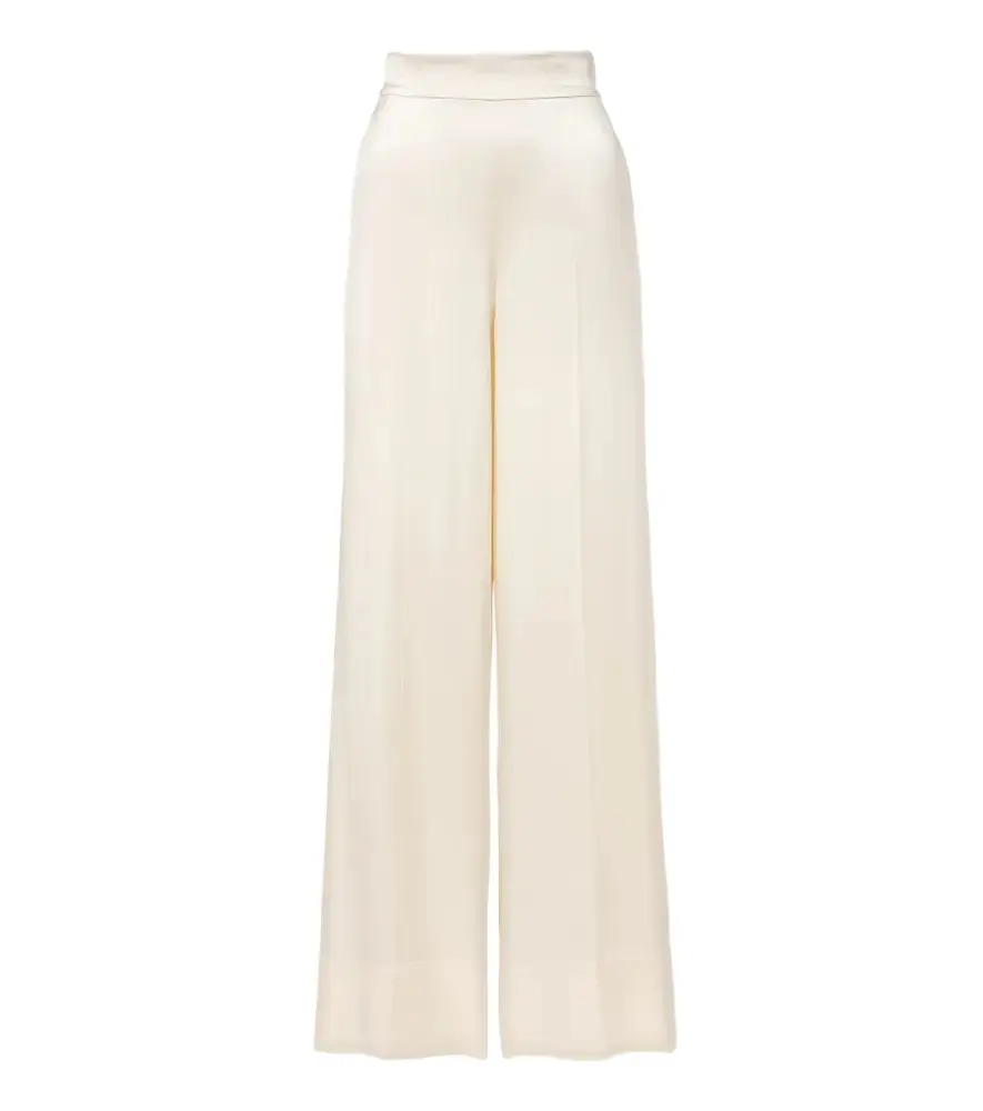 Joseph Dijon silk satin wide-leg pants | Image 1 Joseph Dijon silk satin wide-leg pants | Image 1