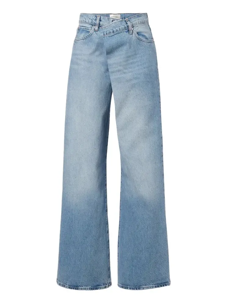 Frame Crossover wide-leg jeans