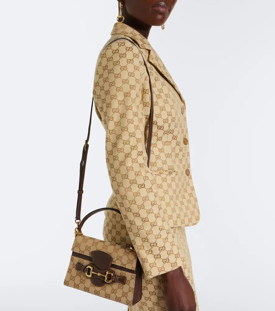 Gucci Horsebit Duomo Small GG canvas top-handle bag | Thumbnail 6 Gucci Horsebit Duomo Small GG canvas top-handle bag | Thumbnail 6