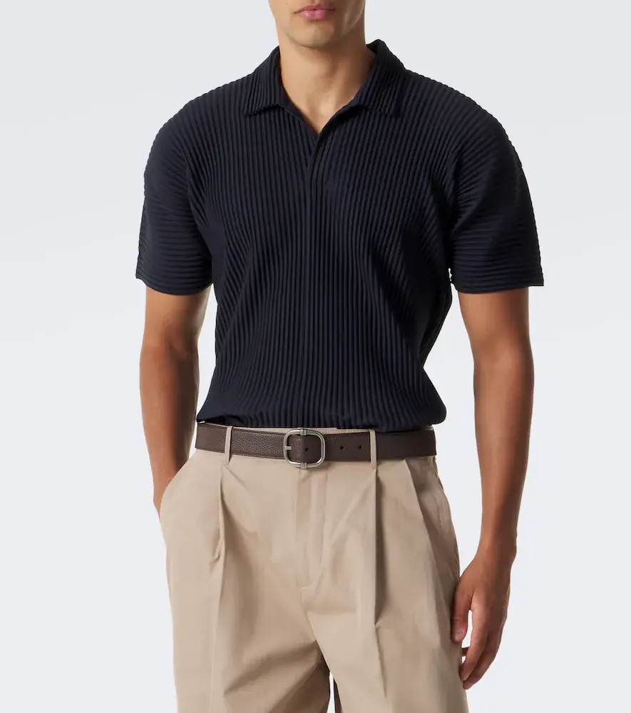 Homme Plissé Issey Miyake Homme Plissé Issey Miyake Basics pleated polo shirt | Thumbnail 2 Homme Plissé Issey Miyake Homme Plissé Issey Miyake Basics pleated polo shirt | Thumbnail 2