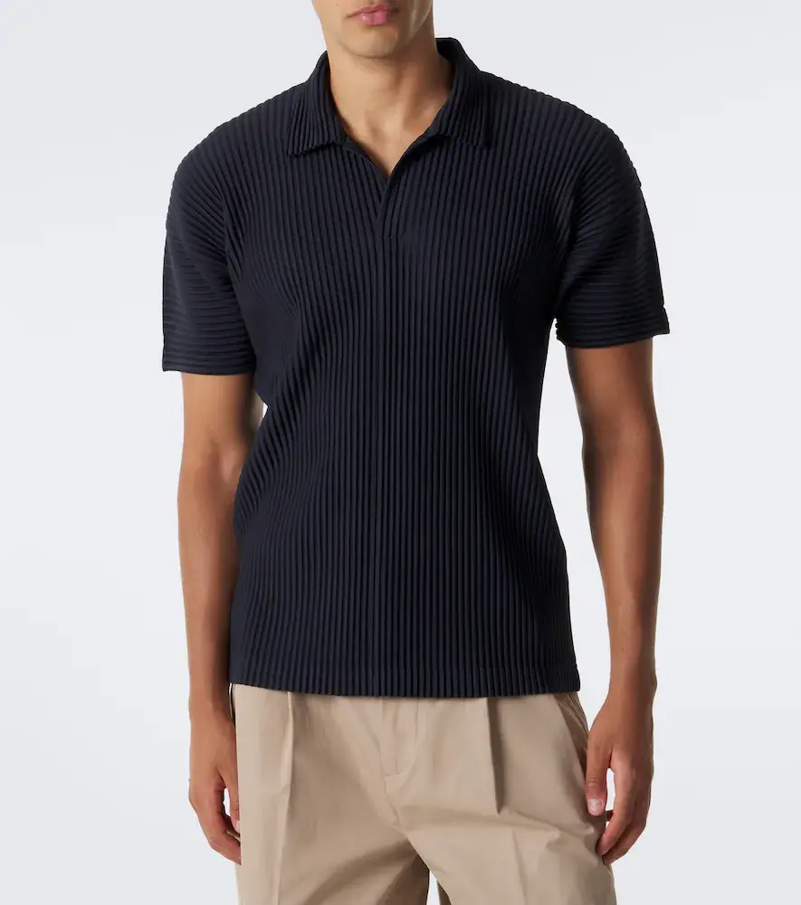 Homme Plissé Issey Miyake Homme Plissé Issey Miyake Basics pleated polo shirt | Thumbnail 3 Homme Plissé Issey Miyake Homme Plissé Issey Miyake Basics pleated polo shirt | Thumbnail 3