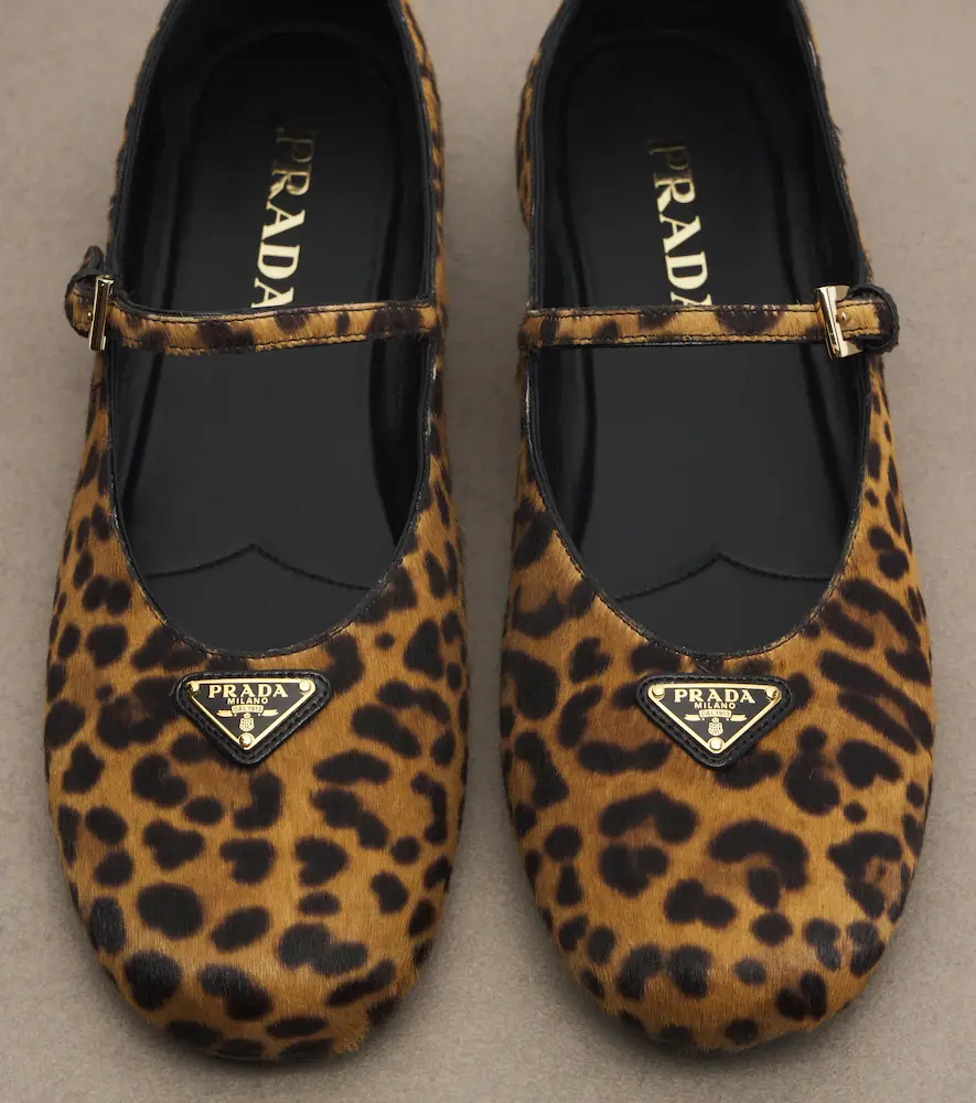 Prada Leopard-print calf hair Mary Jane flats | Thumbnail 4 Prada Leopard-print calf hair Mary Jane flats | Thumbnail 4
