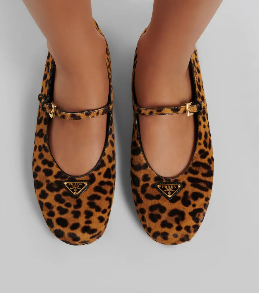 Prada Leopard-print calf hair Mary Jane flats | Thumbnail 6 Prada Leopard-print calf hair Mary Jane flats | Thumbnail 6
