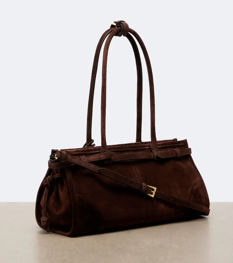 Prada Bonnie Medium suede shoulder bag | Thumbnail 3 Prada Bonnie Medium suede shoulder bag | Thumbnail 3