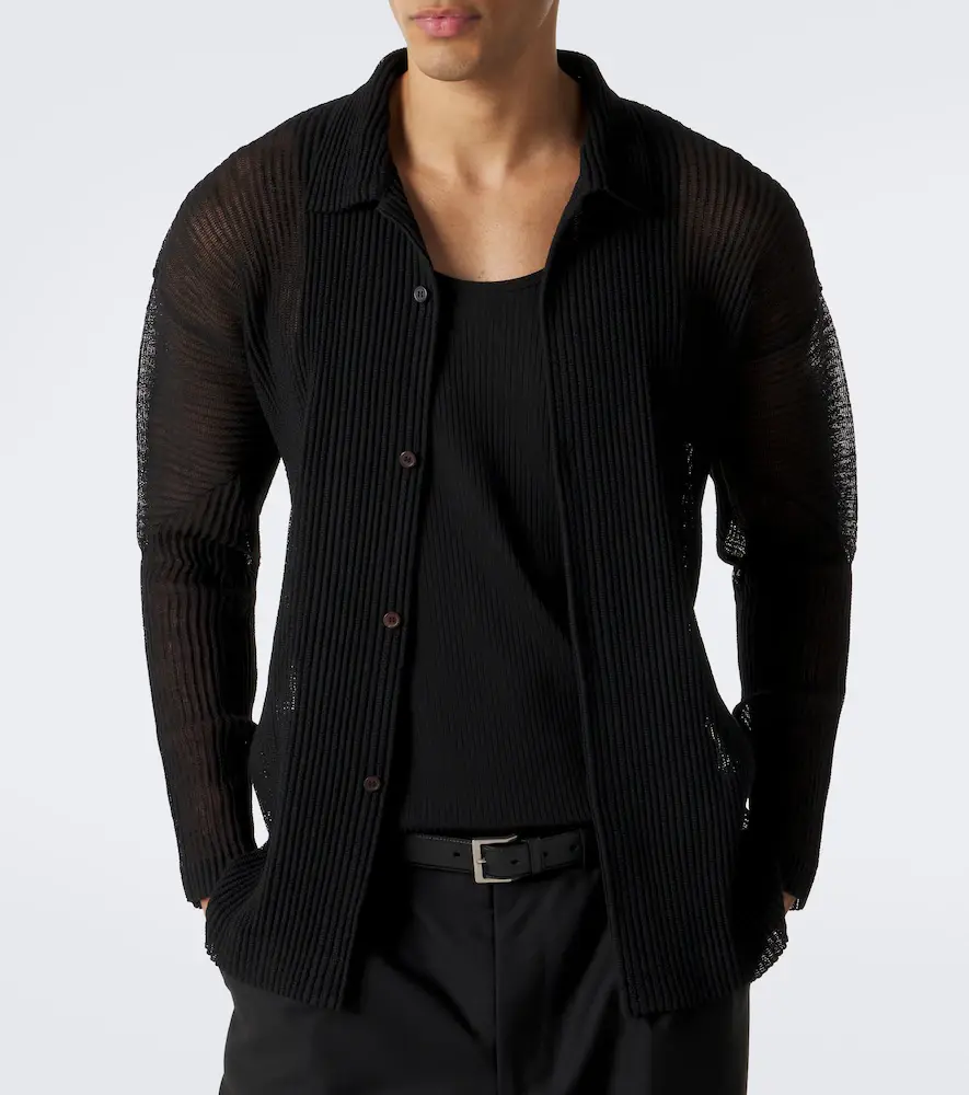 Homme Plissé Issey Miyake Homme Plissé Issey Miyake Rustic Mesh pleated shirt | Thumbnail 3 Homme Plissé Issey Miyake Homme Plissé Issey Miyake Rustic Mesh pleated shirt | Thumbnail 3
