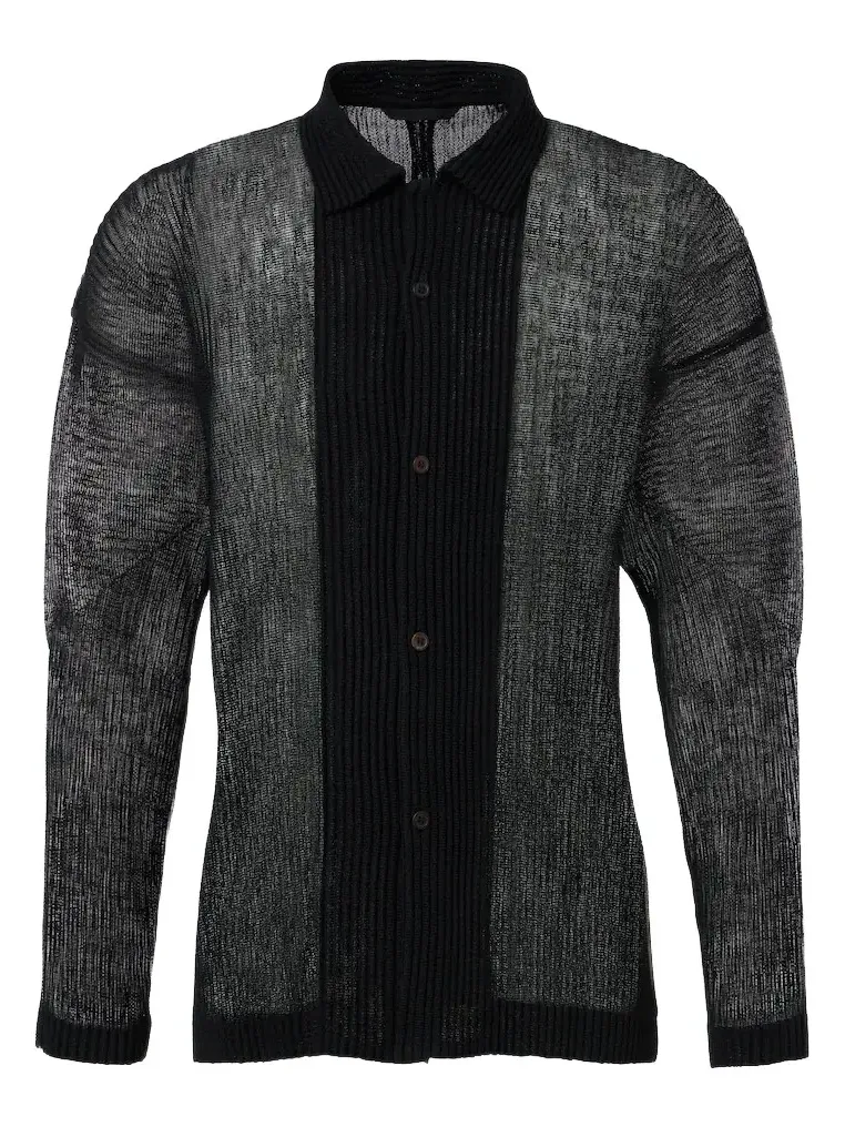 Homme Plissé Issey Miyake Homme Plissé Issey Miyake Rustic Mesh pleated shirt