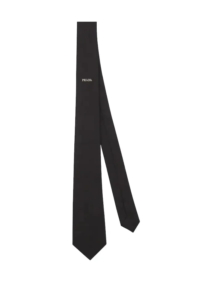 Logo silk tie Logo silk tie