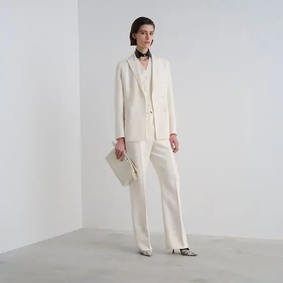 Fendi Tailored-style double-breasted blazer featuring | Thumbnail 4 Fendi Tailored-style double-breasted blazer featuring | Thumbnail 4