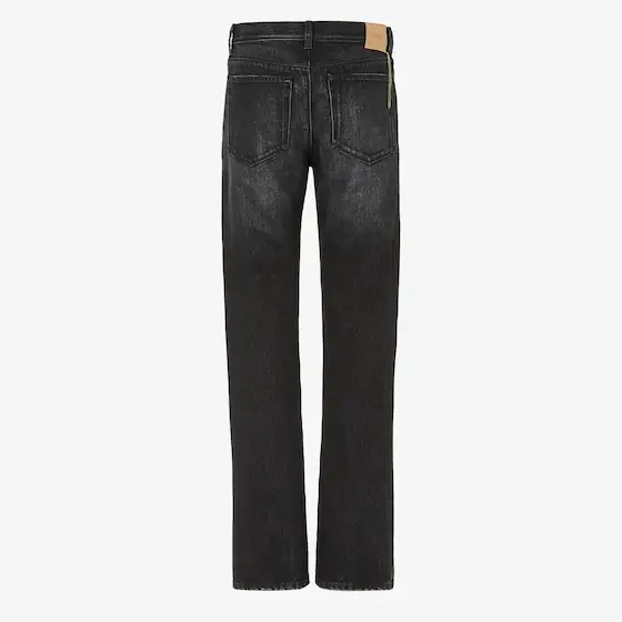 Fendi Slim-fit 5-pocket trousers made from black organic cotton | Thumbnail 2 Fendi Slim-fit 5-pocket trousers made from black organic cotton | Thumbnail 2