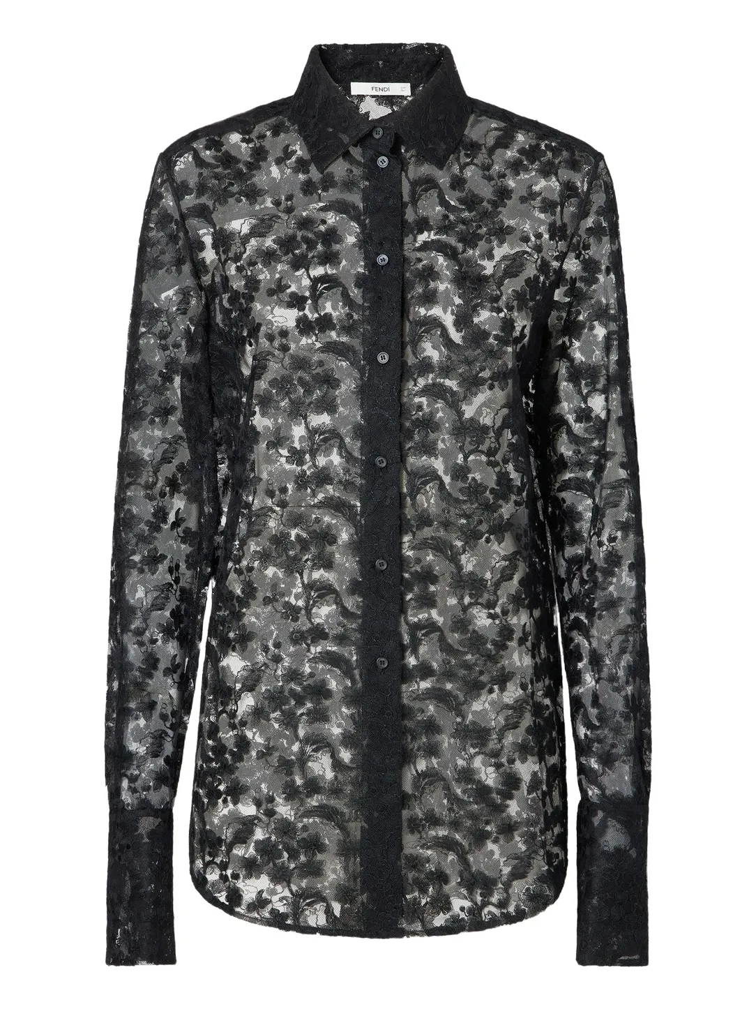 Fendi Peonia Lace Shirt