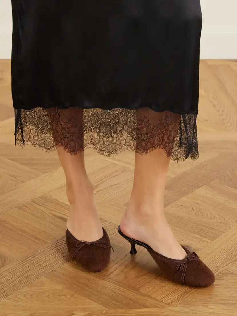 Herbert Levine 24/7 50 Bow-detail Shearling Mules | Thumbnail 2 Herbert Levine 24/7 50 Bow-detail Shearling Mules | Thumbnail 2