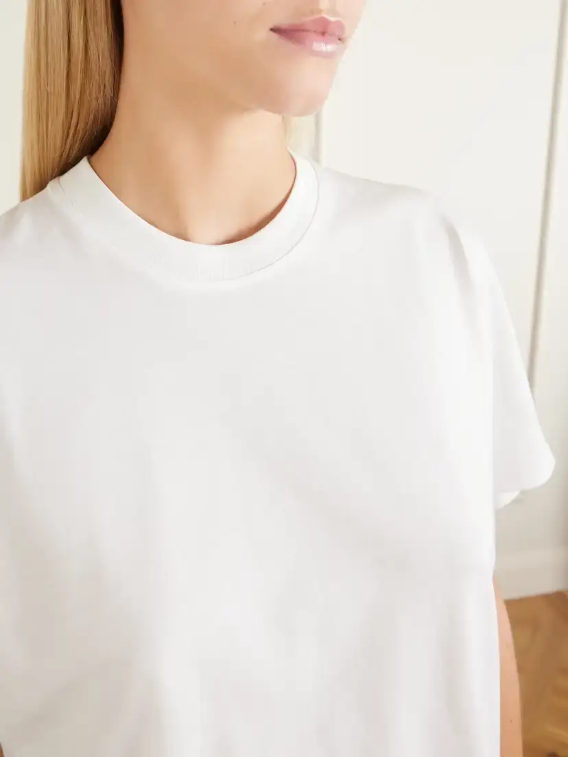 Loulou de Saison Telanto Supima Cotton-jersey T-shirt | Thumbnail 5 Loulou de Saison Telanto Supima Cotton-jersey T-shirt | Thumbnail 5