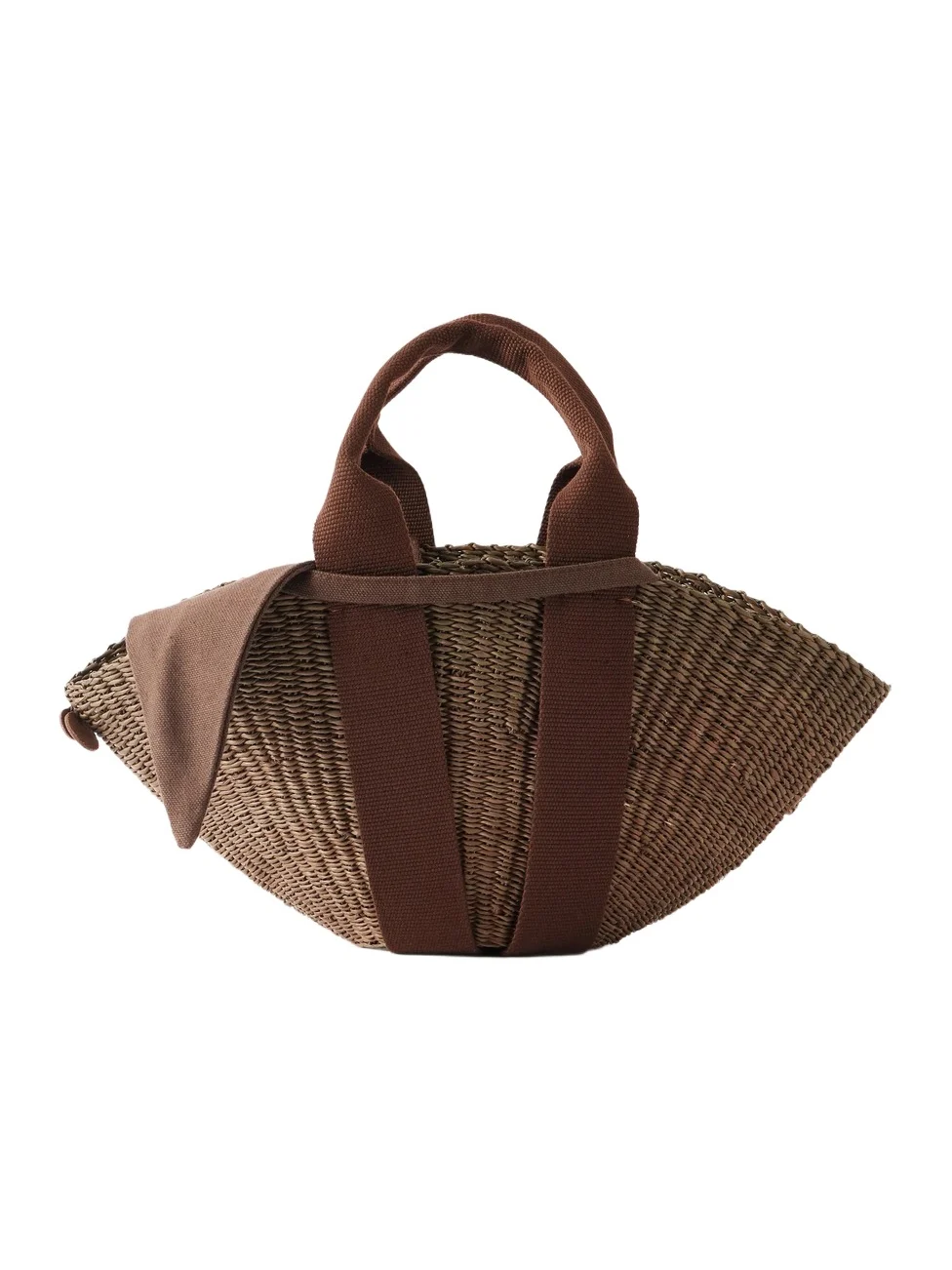 Sophie Mini Cotton-trimmed Raffia Tote Sophie Mini Cotton-trimmed Raffia Tote