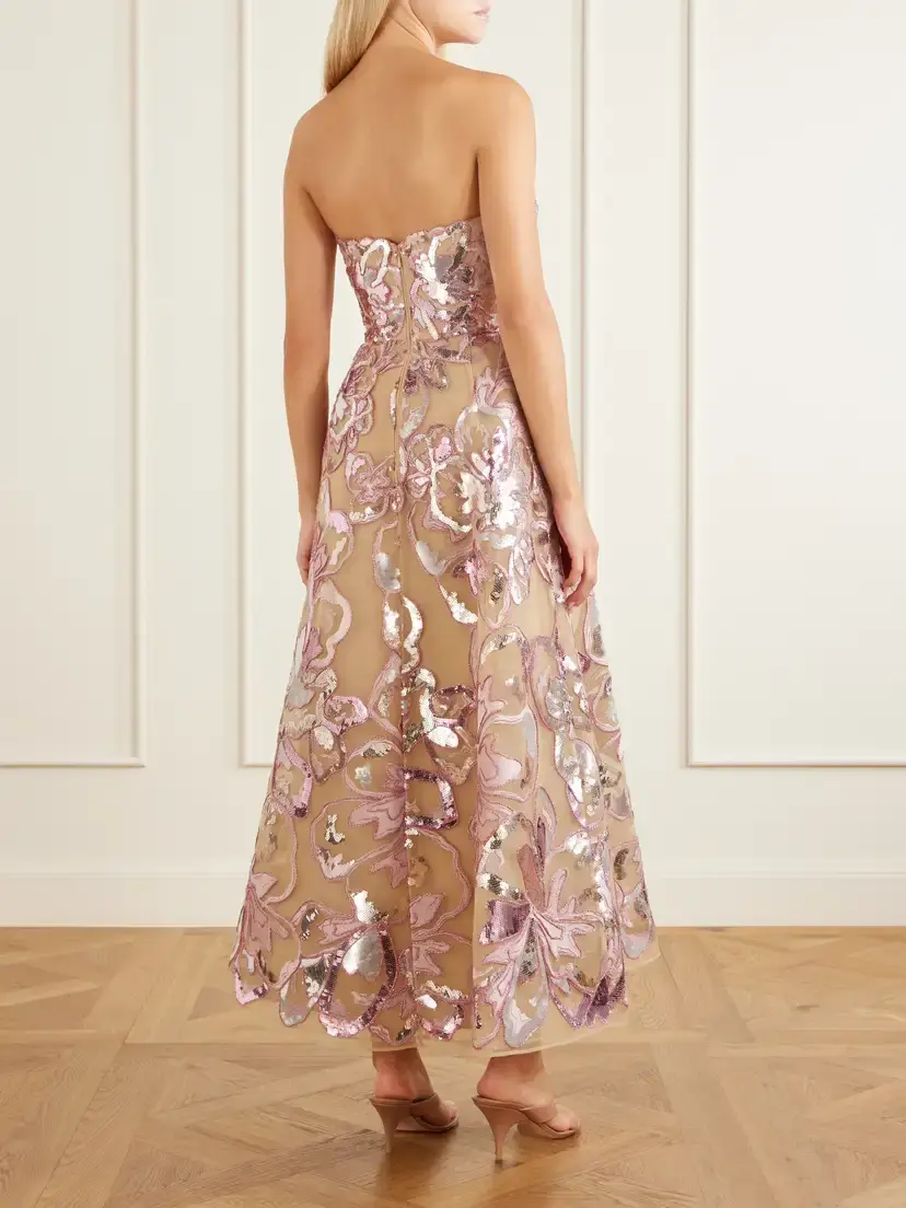Elie Saab Sequin-embellished Tulle Gown | Thumbnail 3