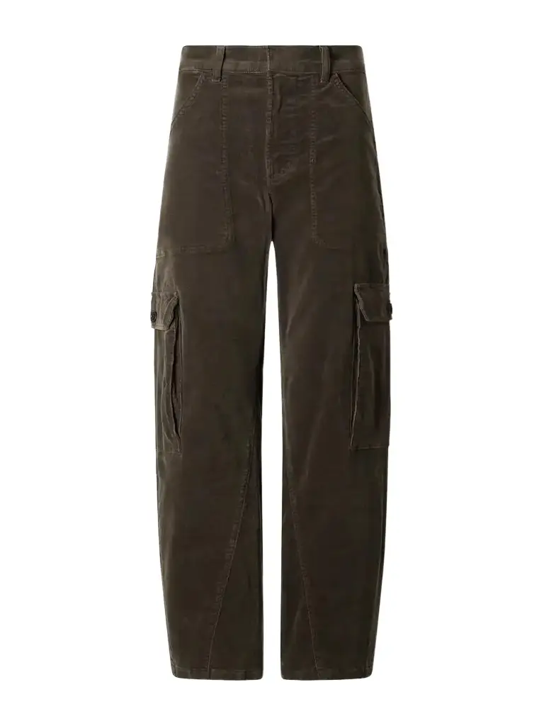 Thassos Twsited Seam Utility Corduroy Cotton-blend Mid-rise Wide-leg Cargo Pants Thassos Twsited Seam Utility Corduroy Cotton-blend Mid-rise Wide-leg Cargo Pants