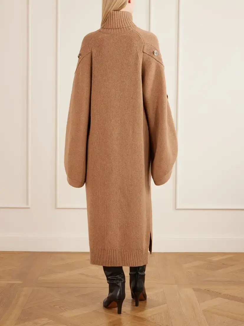 Zimmermann Valiant Buttoned Merino Wool Midi Dress | Thumbnail 3 Zimmermann Valiant Buttoned Merino Wool Midi Dress | Thumbnail 3