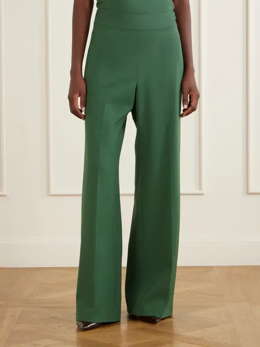 Carolina Herrera Diane Pleated Wool-blend Straight-leg Pants | Thumbnail 3 Carolina Herrera Diane Pleated Wool-blend Straight-leg Pants | Thumbnail 3