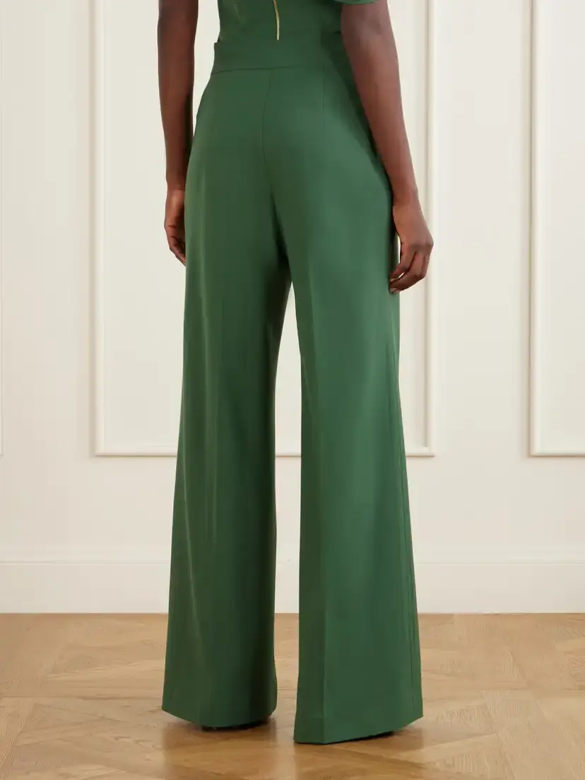 Carolina Herrera Diane Pleated Wool-blend Straight-leg Pants | Thumbnail 4 Carolina Herrera Diane Pleated Wool-blend Straight-leg Pants | Thumbnail 4