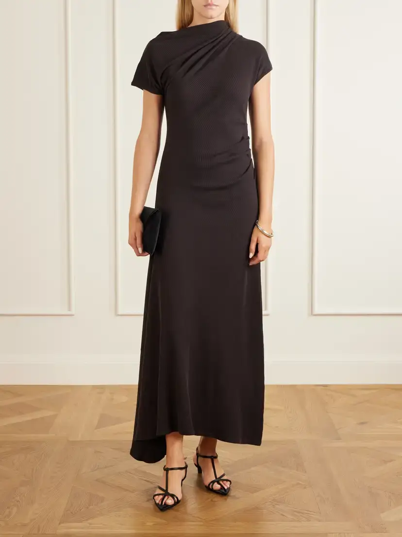 Citizens of Humanity Kira Sculptural Ribbed Organic Cotton-blend Maxi Dress | Thumbnail 2 Citizens of Humanity Kira Sculptural Ribbed Organic Cotton-blend Maxi Dress | Thumbnail 2