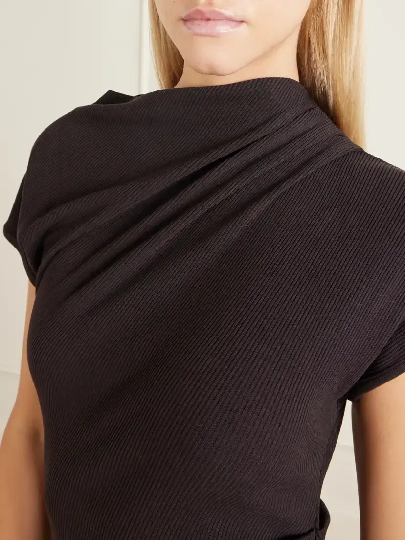 Citizens of Humanity Kira Sculptural Ribbed Organic Cotton-blend Maxi Dress | Thumbnail 4 Citizens of Humanity Kira Sculptural Ribbed Organic Cotton-blend Maxi Dress | Thumbnail 4