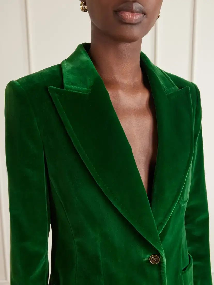 Etro Stretch-cotton Velvet Blazer | Thumbnail 4 Etro Stretch-cotton Velvet Blazer | Thumbnail 4