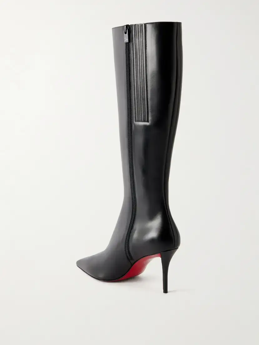 Christian Louboutin Miss Z Botta 80 Leather Knee Boots | Thumbnail 3