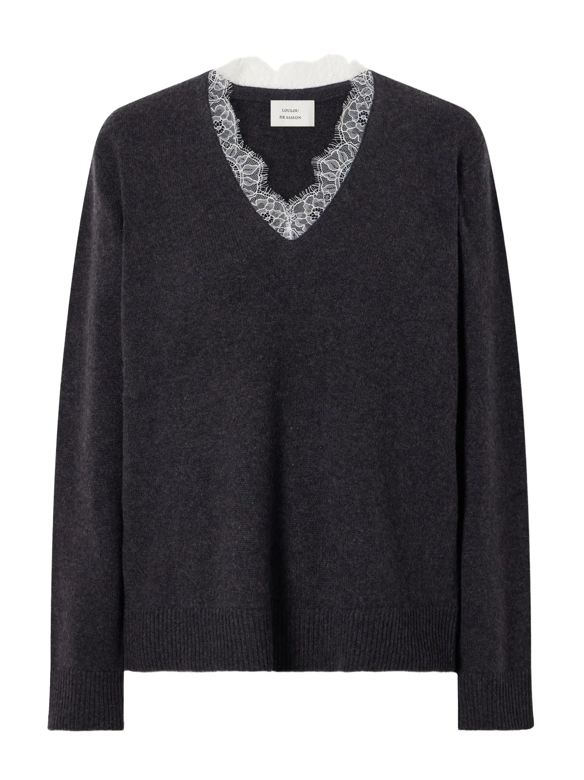 Leyla Lace-trimmed Cashmere Sweater Leyla Lace-trimmed Cashmere Sweater