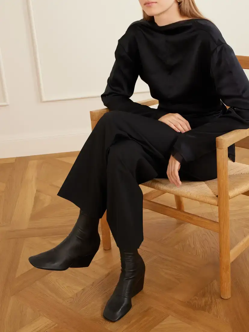 Proenza Schouler Slant 70 Leather Ankle Boots | Thumbnail 2 Proenza Schouler Slant 70 Leather Ankle Boots | Thumbnail 2