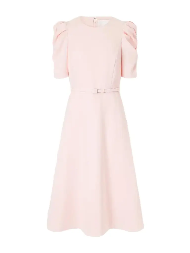 Carolina Herrera Belted Crepe Midi Dress | Image 1 Carolina Herrera Belted Crepe Midi Dress | Image 1