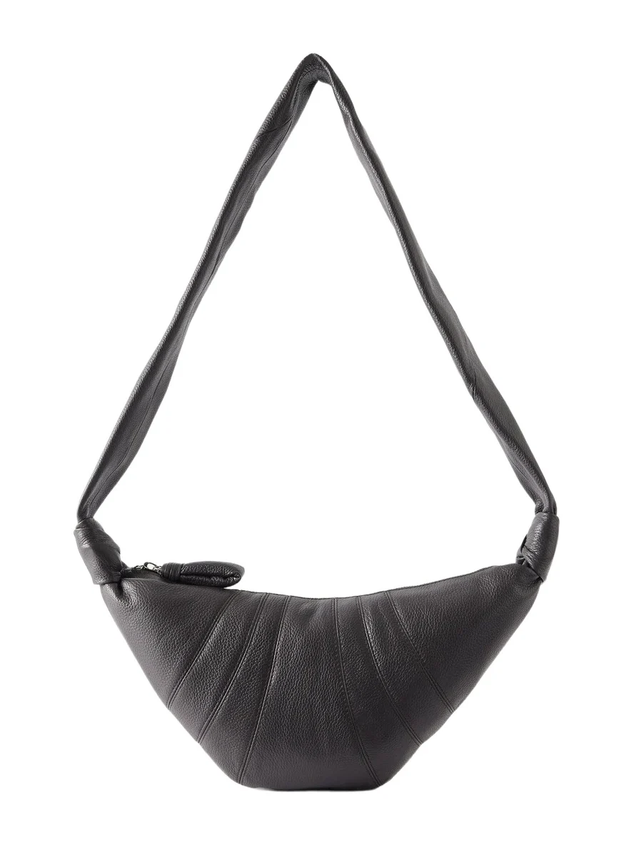 Croissant Small Paneled Textured-leather Shoulder Bag Croissant Small Paneled Textured-leather Shoulder Bag