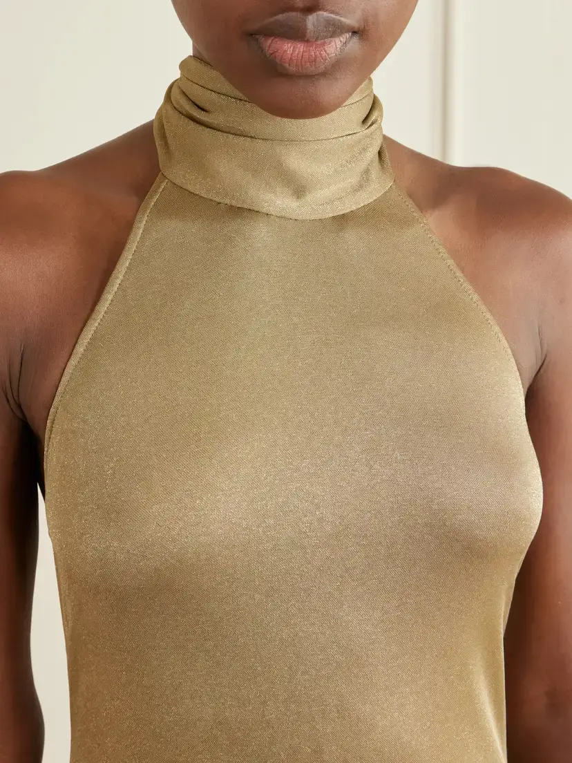 Ralph Lauren Collection Kelsie Metallic Jersey Gown | Thumbnail 4 Ralph Lauren Collection Kelsie Metallic Jersey Gown | Thumbnail 4