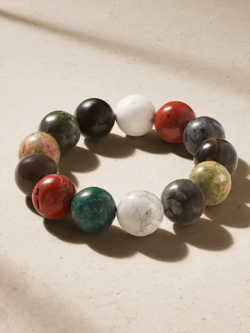 JIA JIA Jumbo 14-karat Gold Multi-stone Beaded Bracelet | Image 1 JIA JIA Jumbo 14-karat Gold Multi-stone Beaded Bracelet | Image 1