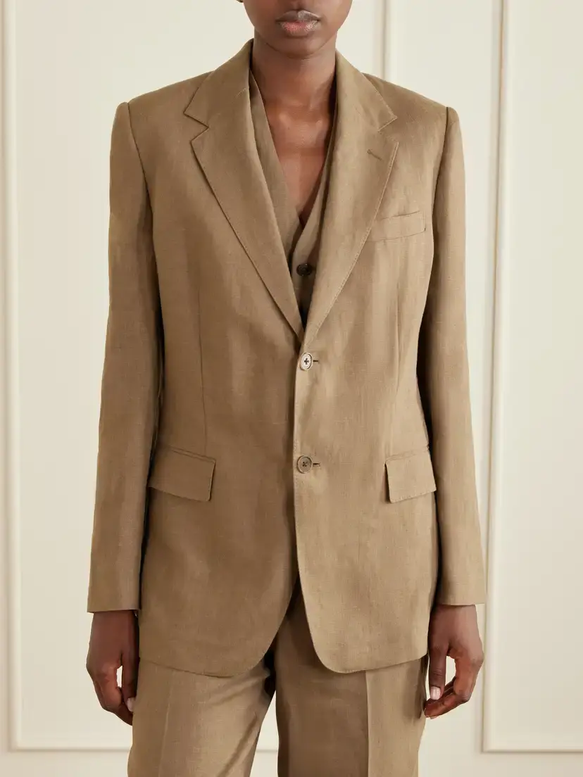 Ralph Lauren Collection Marcy Linen Blazer | Thumbnail 3 Ralph Lauren Collection Marcy Linen Blazer | Thumbnail 3