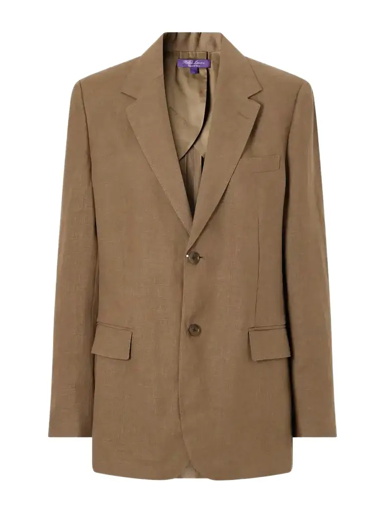 Ralph Lauren Collection Marcy Single-breasted Linen Blazer | Image 1 Ralph Lauren Collection Marcy Single-breasted Linen Blazer | Image 1