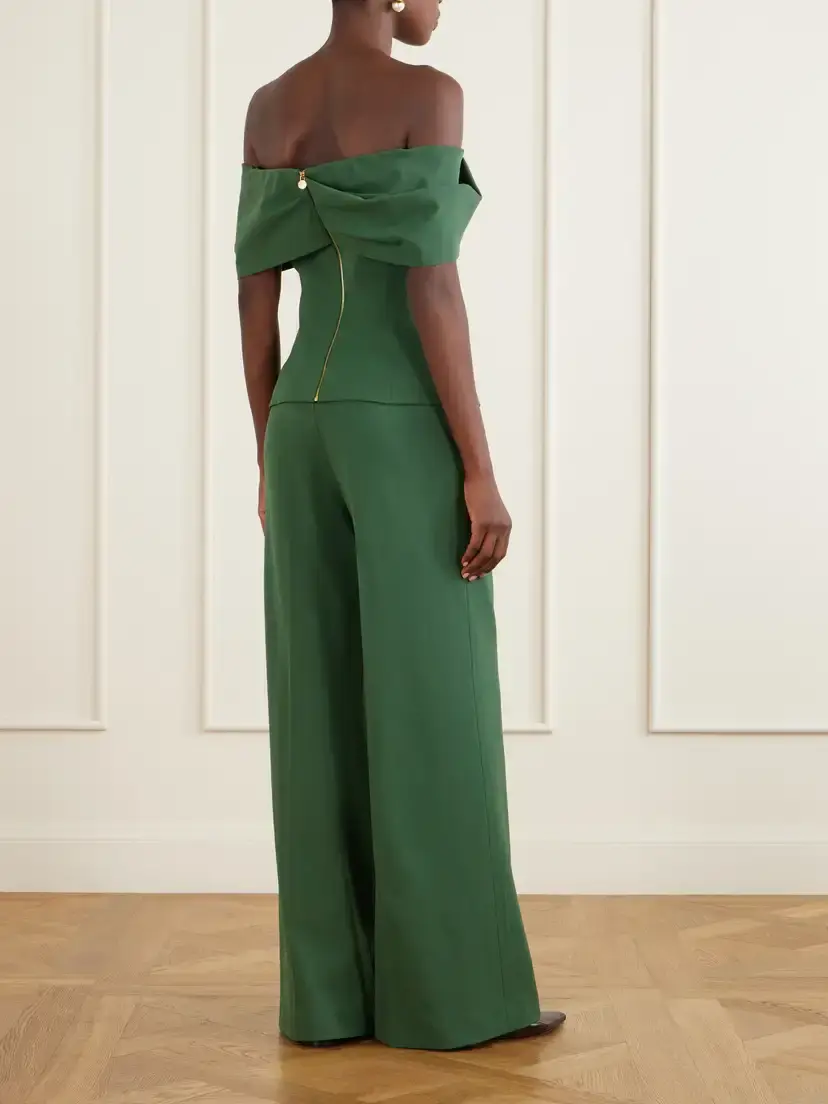 Carolina Herrera Off-the-shoulder Wool-blend Blouse | Thumbnail 3 Carolina Herrera Off-the-shoulder Wool-blend Blouse | Thumbnail 3