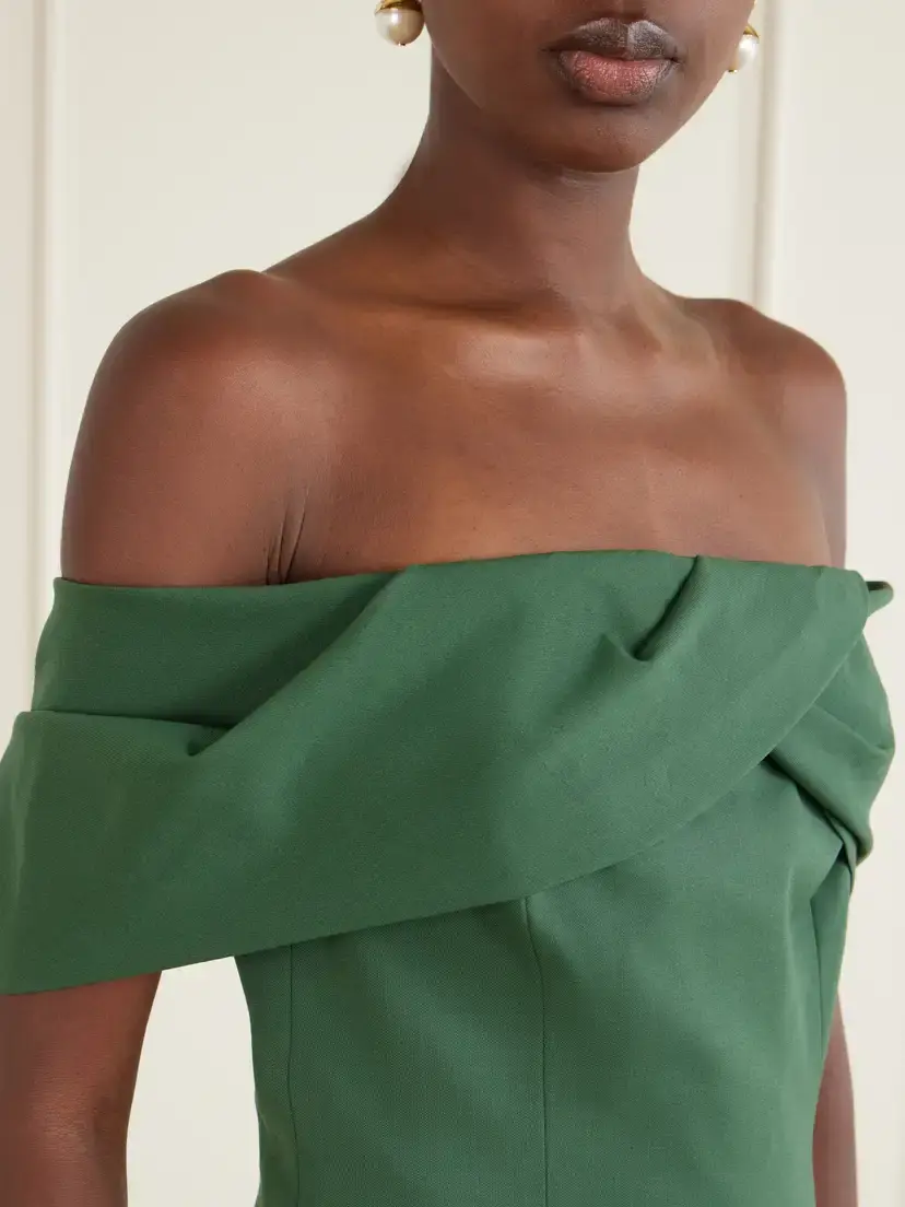 Carolina Herrera Off-the-shoulder Wool-blend Blouse | Thumbnail 4 Carolina Herrera Off-the-shoulder Wool-blend Blouse | Thumbnail 4