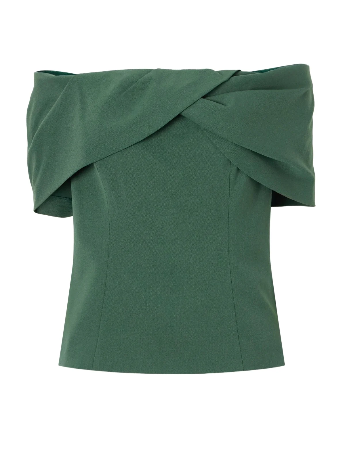 Off-the-shoulder Wool-blend Blouse Off-the-shoulder Wool-blend Blouse