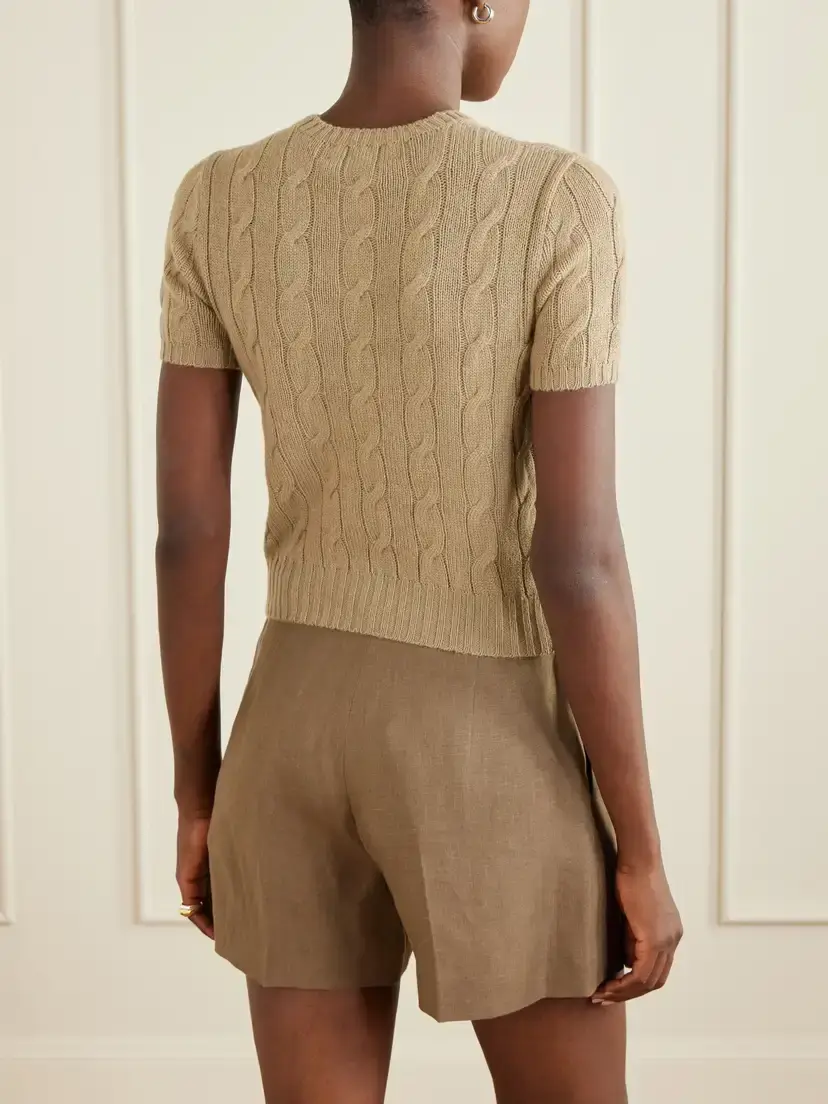 Ralph Lauren Collection Cable-knit Cashmere Sweater | Thumbnail 3
