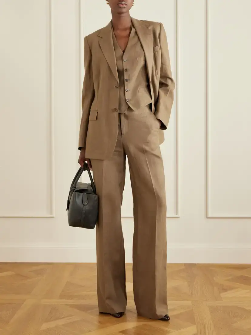Ralph Lauren Collection Dean Linen Wide-leg Pants | Thumbnail 2 Ralph Lauren Collection Dean Linen Wide-leg Pants | Thumbnail 2