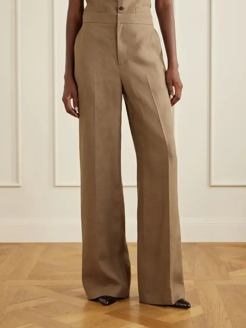 Ralph Lauren Collection Dean Linen Wide-leg Pants | Thumbnail 3 Ralph Lauren Collection Dean Linen Wide-leg Pants | Thumbnail 3