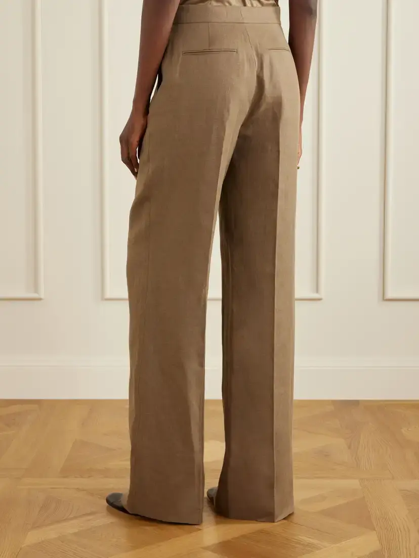 Ralph Lauren Collection Dean Linen Wide-leg Pants | Thumbnail 4 Ralph Lauren Collection Dean Linen Wide-leg Pants | Thumbnail 4